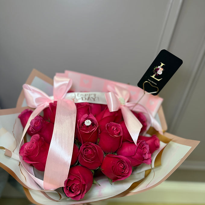 Fucsia Birthday Bouquet
