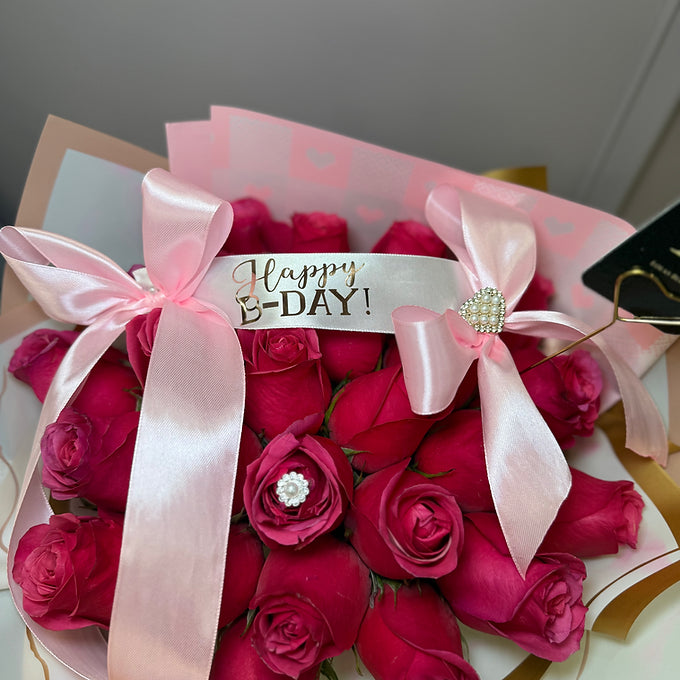 Fucsia Birthday Bouquet