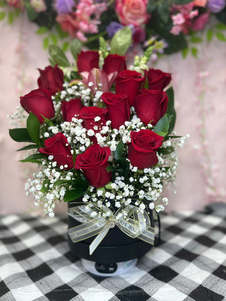 Red Roses Round Box image 0