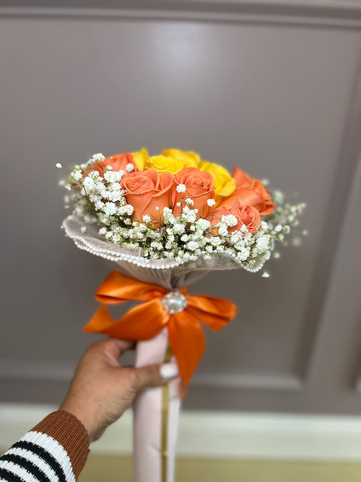 Small Orange and Yellow Rose Mix image 1