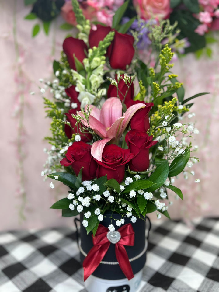 Red Rose & Lilies image 1