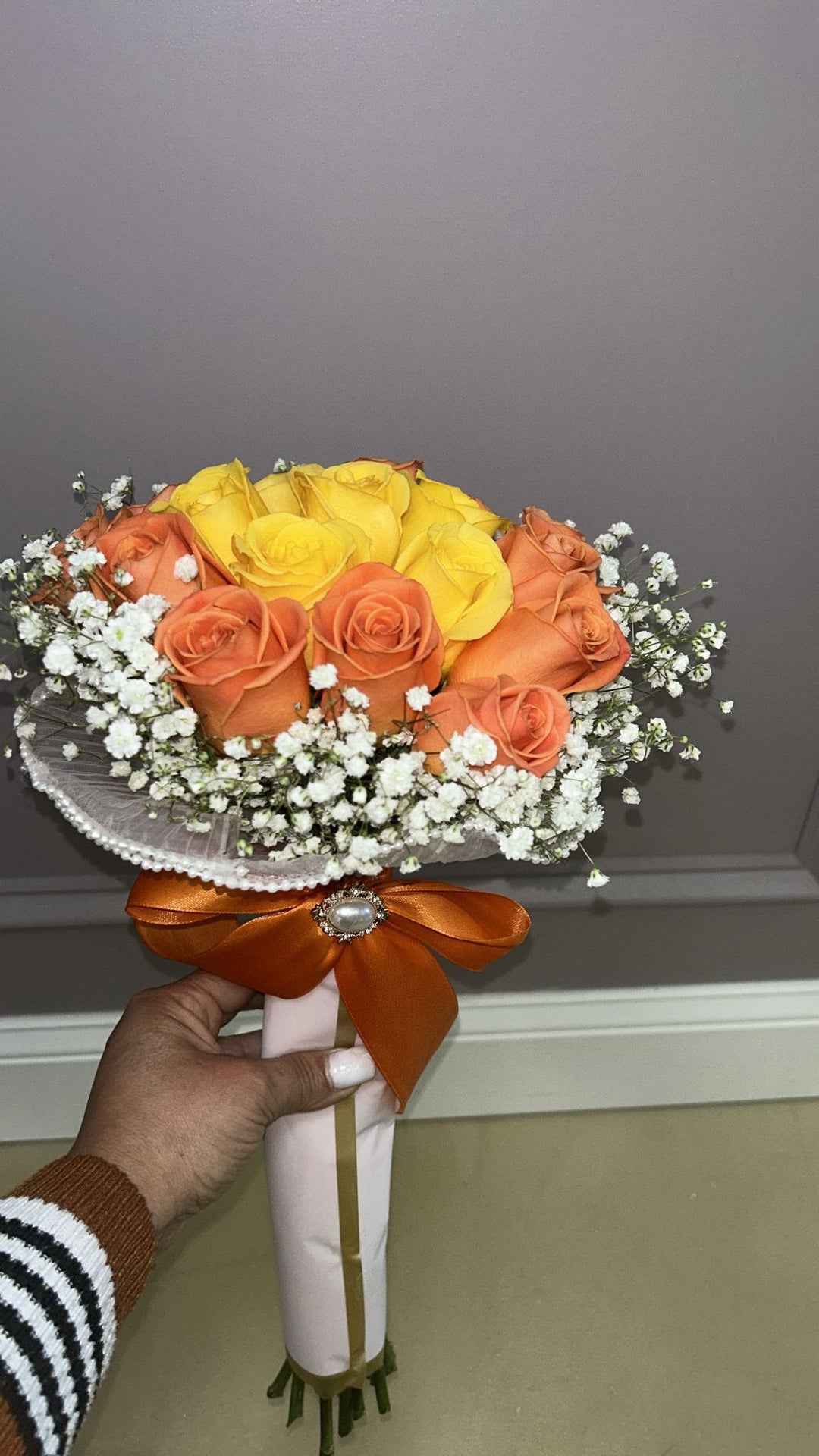 Small Orange and Yellow Rose Mix image 2