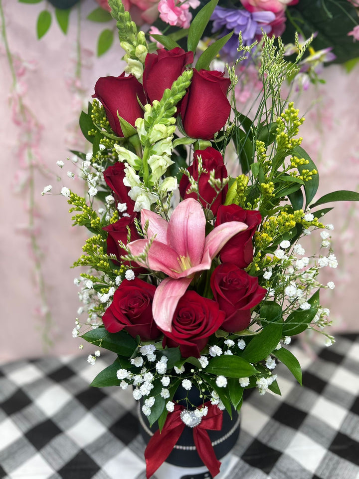 Red Rose & Lilies image 0