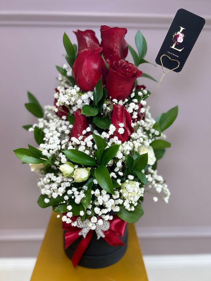 Roses & Baby Breath image 0